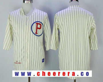 Custom Philadelphia Phillies cream Throwback jersey
