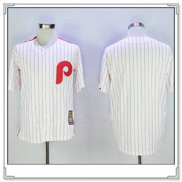 Custom Philadelphia Phillies white Cooperstown jersey