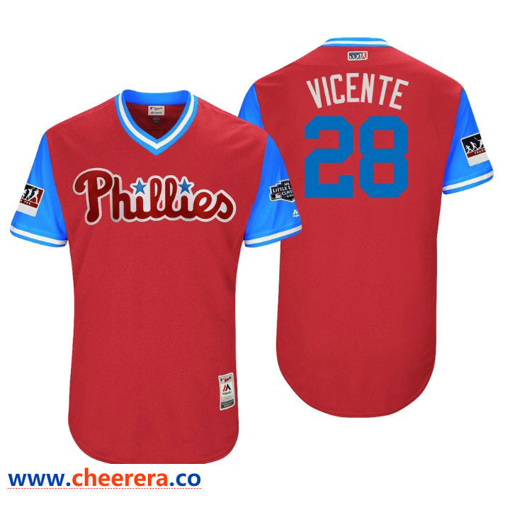 Little League Philadelphia Phillies scarlet Classic jersey
