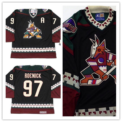 Jeremy Roenick Utah Mammoth black Throwback jersey