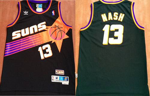 Steve Nash Phoenix Suns black Throwback jersey