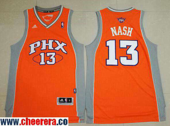 Steve Nash Phoenix Suns orange jersey
