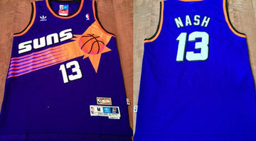 Steve Nash Phoenix Suns purple Throwback jersey