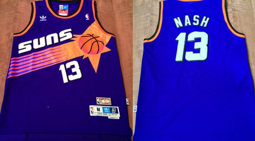 Steve Nash Phoenix Suns purple Throwback jersey