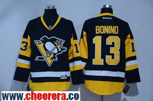 Nick Bonino Pittsburgh Penguins black jersey