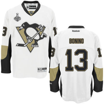 Nick Bonino Pittsburgh Penguins white Road jersey