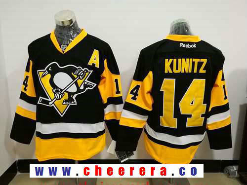 Chris Kunitz Pittsburgh Penguins black Third jersey