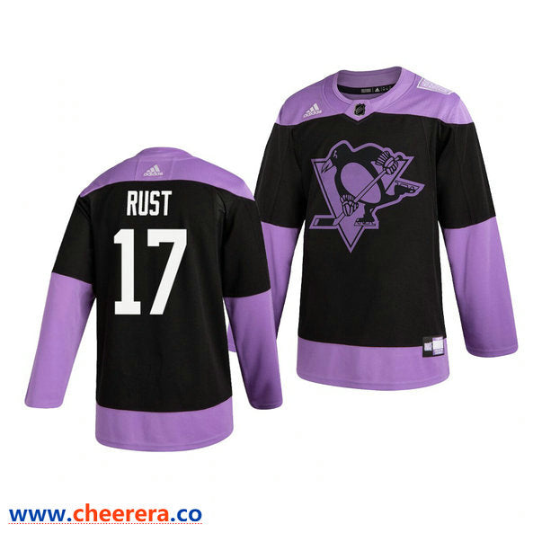 Bryan Rust Pittsburgh Penguins black jersey