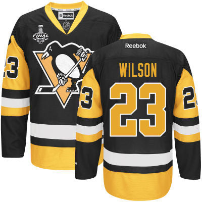 Scott Wilson Pittsburgh Penguins black Third jersey