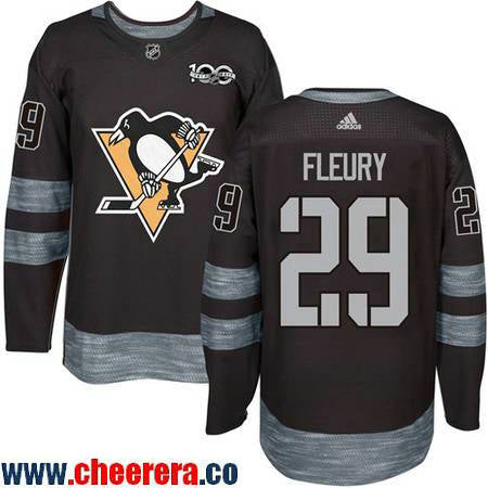 Marc-Andre Fleury Pittsburgh Penguins black jersey