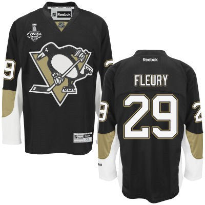 Marc-Andre Fleury Pittsburgh Penguins black jersey