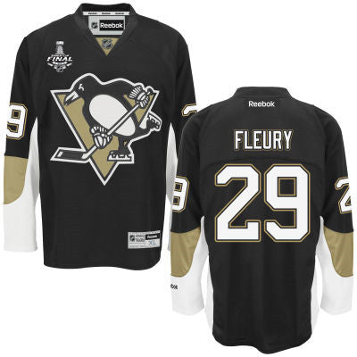 Marc-Andre Fleury Pittsburgh Penguins black jersey