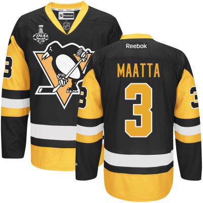Olli Maatta Pittsburgh Penguins black Third jersey
