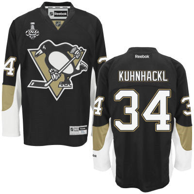 Tom Kuhnhackl Pittsburgh Penguins black jersey
