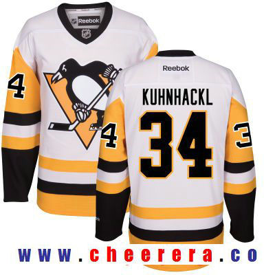 Tom Kuhnhackl Pittsburgh Penguins white Third jersey