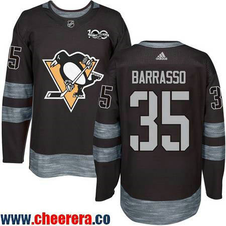 Tom Barrasso Pittsburgh Penguins black jersey
