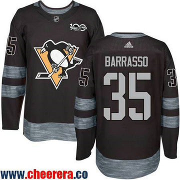 Tom Barrasso Pittsburgh Penguins black jersey