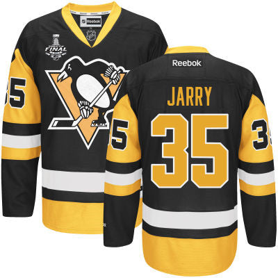 Tristan Jarry Pittsburgh Penguins black Third jersey