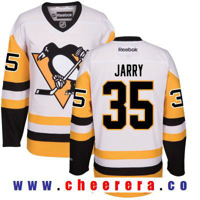 Tristan Jarry Pittsburgh Penguins white Third jersey