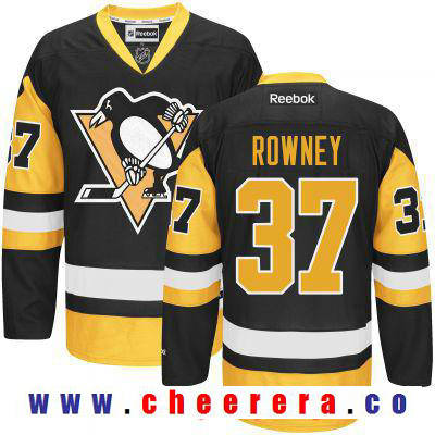 Carter Rowney Pittsburgh Penguins black Third jersey
