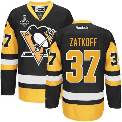 Jeff Zatkoff Pittsburgh Penguins black Third jersey
