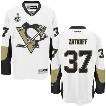 Jeff Zatkoff Pittsburgh Penguins white Road jersey