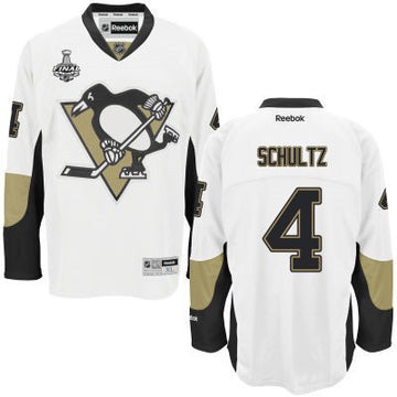 Justin Schultz Pittsburgh Penguins white Road jersey