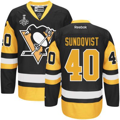 Jean-Sebastien Dea Pittsburgh Penguins black Third jersey