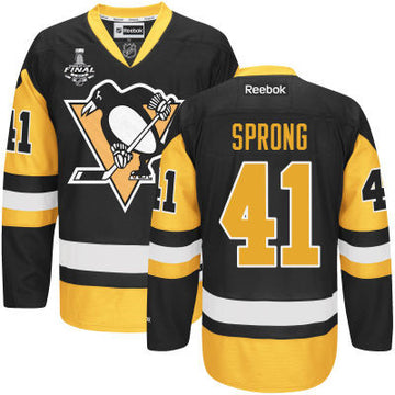 Daniel Sprong Pittsburgh Penguins black Third jersey