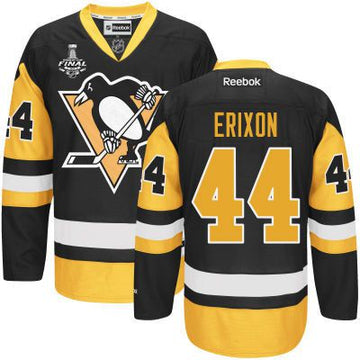 Tim Erixon Pittsburgh Penguins black Third jersey