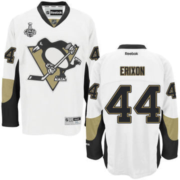 Tim Erixon Pittsburgh Penguins white Road jersey