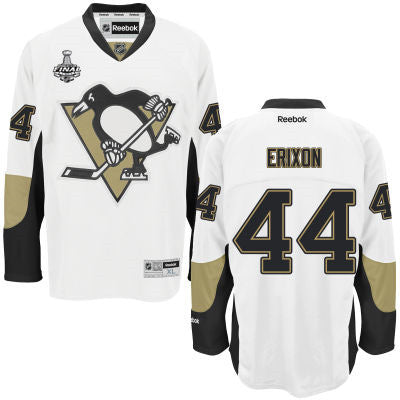 Tim Erixon Pittsburgh Penguins white Road jersey