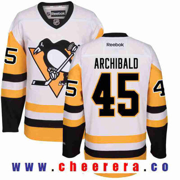 Josh Archibald Pittsburgh Penguins white Third jersey