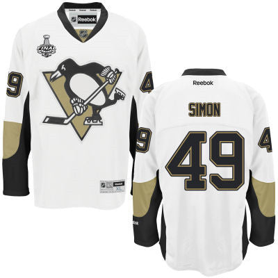 Dominik Simon Pittsburgh Penguins white Road jersey