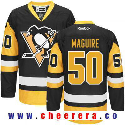 Sean Maguire Pittsburgh Penguins black Third jersey