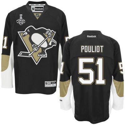 Derrick Pouliot Pittsburgh Penguins black jersey
