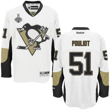 Derrick Pouliot Pittsburgh Penguins white Road jersey
