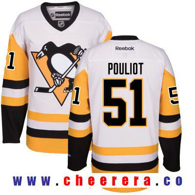 Derrick Pouliot Pittsburgh Penguins white Third jersey