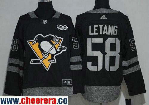 Kris Letang Pittsburgh Penguins black jersey