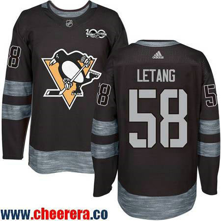 Kris Letang Pittsburgh Penguins black jersey