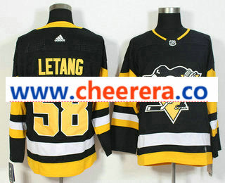 Kris Letang Pittsburgh Penguins black Home jersey