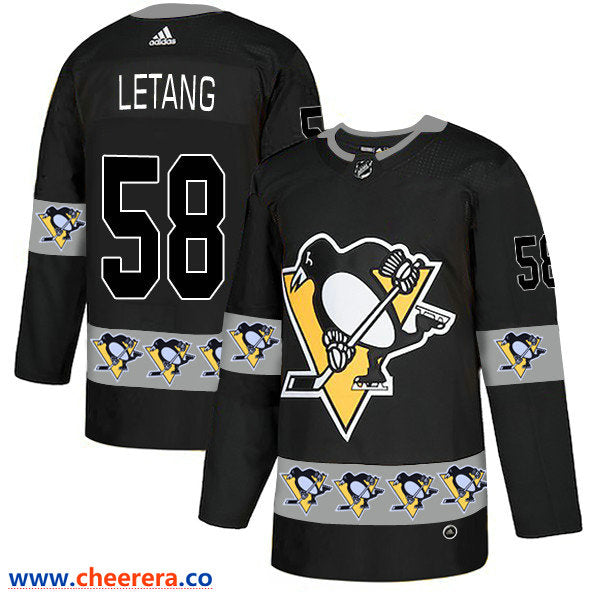 Kris Letang Pittsburgh Penguins black Fashion jersey