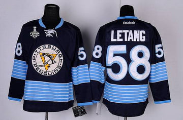 Kris Letang Pittsburgh Penguins navy Third jersey