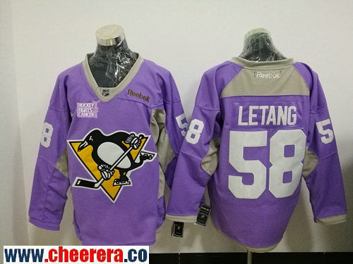 Kris Letang Pittsburgh Penguins purple jersey