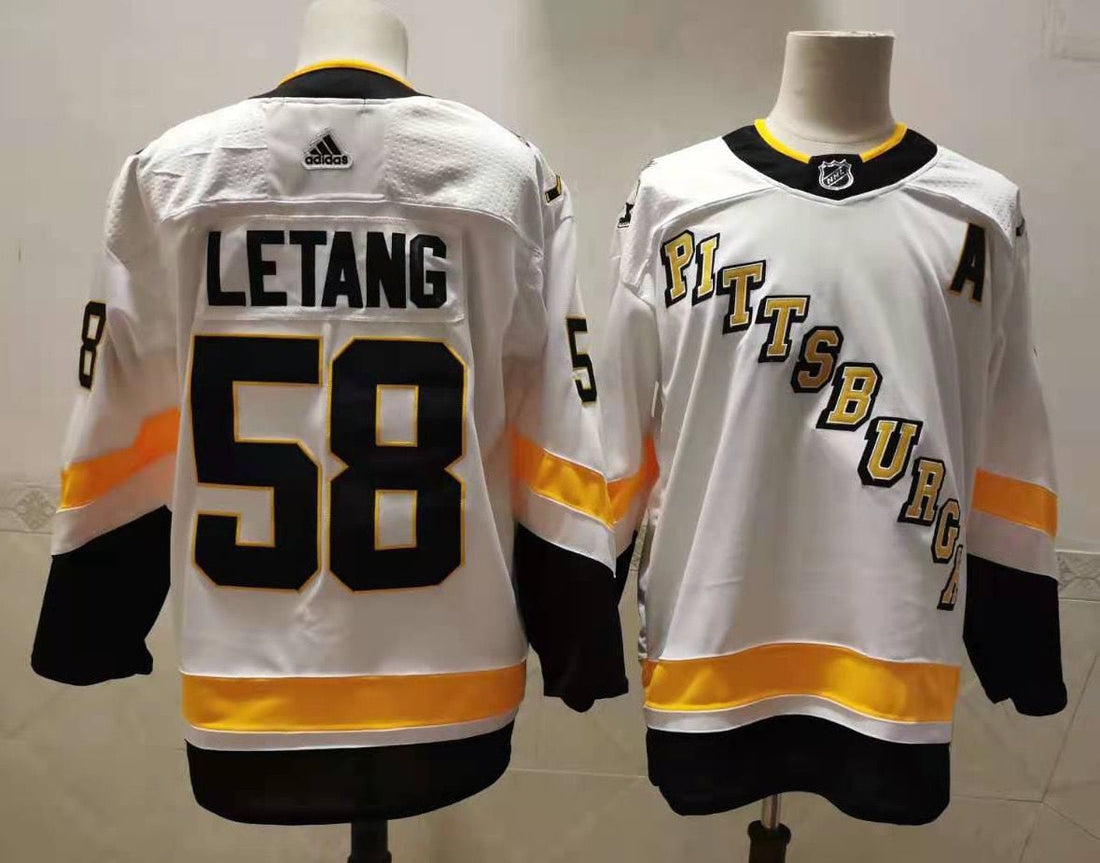 Kris Letang Pittsburgh Penguins white jersey