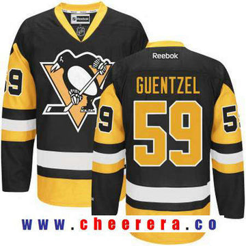 Jake Guentzel Pittsburgh Penguins black Third jersey