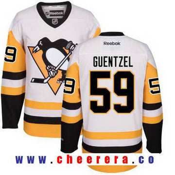 Jake Guentzel Pittsburgh Penguins white Third jersey