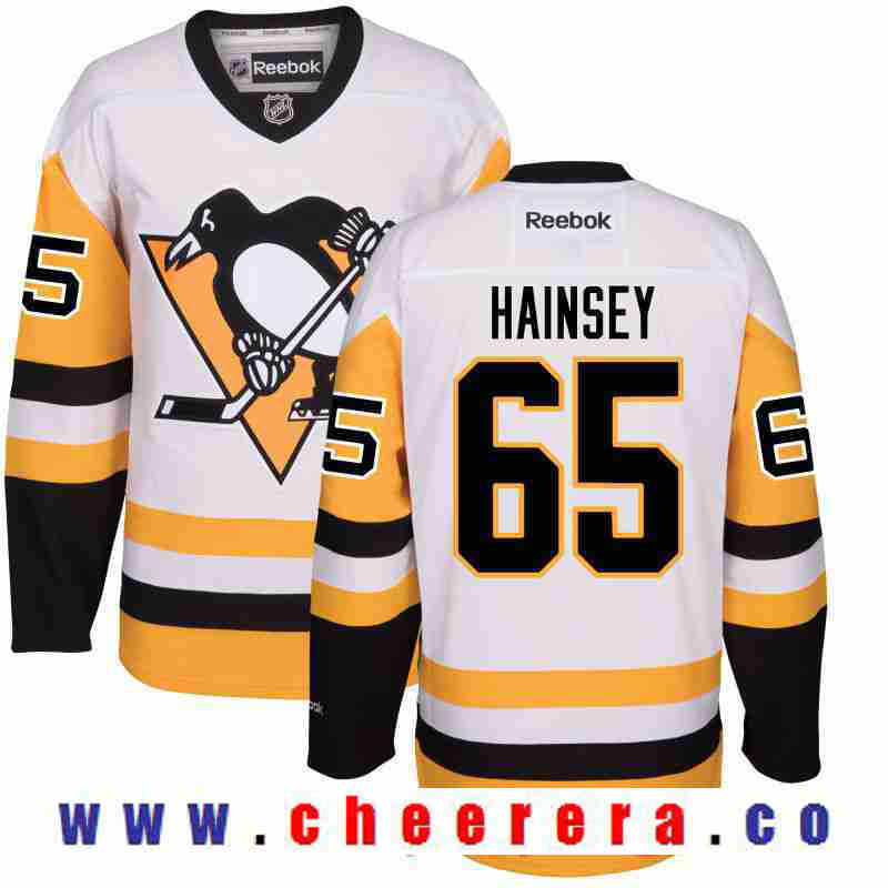Ron Hainsey Pittsburgh Penguins white Third jersey
