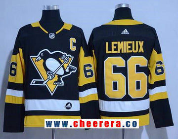 Mario Lemieux Pittsburgh Penguins black Home jersey