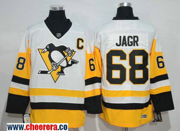 Jaromir Jagr Pittsburgh Penguins white Home jersey